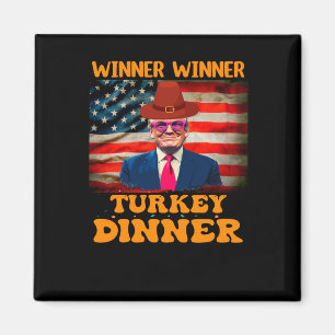 Grappige Trump Winnaar Turkije Diner Thanksgiving Magneet