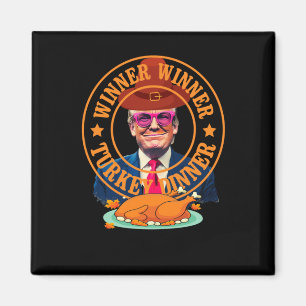 Grappige Trump Winnaar Turkije Diner Thanksgiving Magneet
