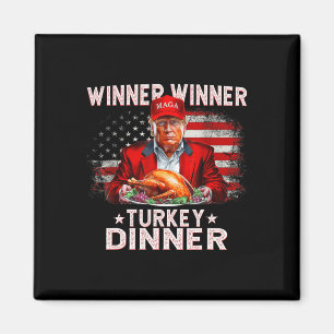 Grappige Trump Winnaar Turkije Diner Thanksgiving Magneet