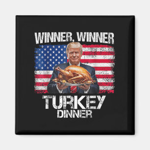 Grappige Trump Winnaar Turkije Diner Thanksgiving Magneet
