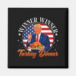 Grappige Trump Winnaar Turkije Diner Thanksgiving Magneet