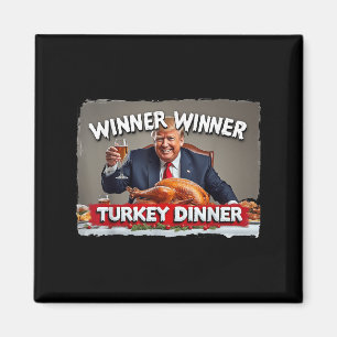 Grappige Trump Winnaar Turkije Diner Thanksgiving Magneet