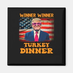 Grappige Trump Winnaar Turkije Diner Thanksgiving Magneet
