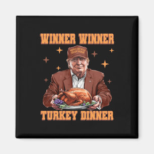 Grappige Trump Winnaar Turkije Diner Thanksgiving Magneet