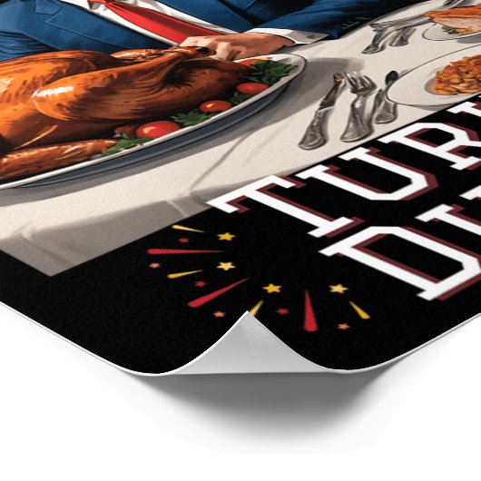 Grappige Trump Winnaar Turkije Diner Thanksgiving Poster (Hoek)