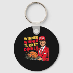 Grappige Trump Winnaar Turkije Diner Thanksgiving Sleutelhanger