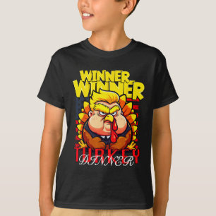 Grappige Trump Winnaar Turkije Diner Thanksgiving T-shirt