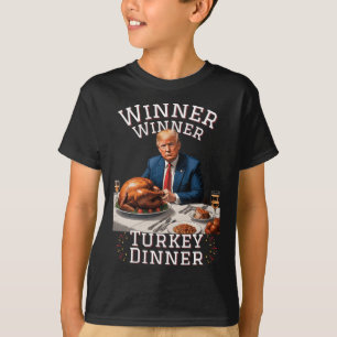 Grappige Trump Winnaar Turkije Diner Thanksgiving T-shirt