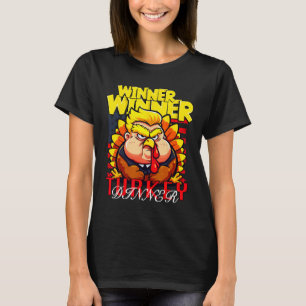 Grappige Trump Winnaar Turkije Diner Thanksgiving T-shirt