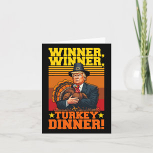 Grappige Trump Winnaar Winnaar Turkije Diner Dankz Kaart