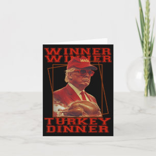 Grappige Trump Winnaar Winnaar Turkije Diner Dankz Kaart