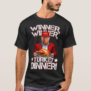 Grappige Trump Winnaar Winnaar Turkije Diner Thank T-shirt