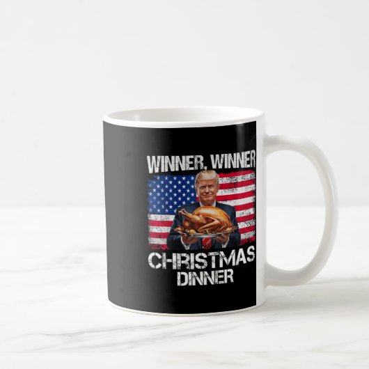 Grappige Trump Winner Kerstdiner Santa A Koffiemok (Rechts)