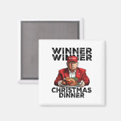 Grappige Trump Winner Kerstdiner Santa A Magneet (Voorkant / Achterkant)