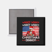 Grappige Trump Winner Kerstdiner Santa A Magneet (Voorkant / Achterkant)
