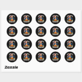Grappige Trump Winner Kerstdiner Xmas Me Ronde Sticker (Vel)