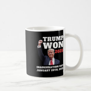Grappige Trump Won 2025 Inauguratie Dag Team Repub Koffiemok