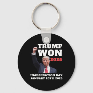 Grappige Trump Won 2025 Inauguratie Dag Team Repub Sleutelhanger