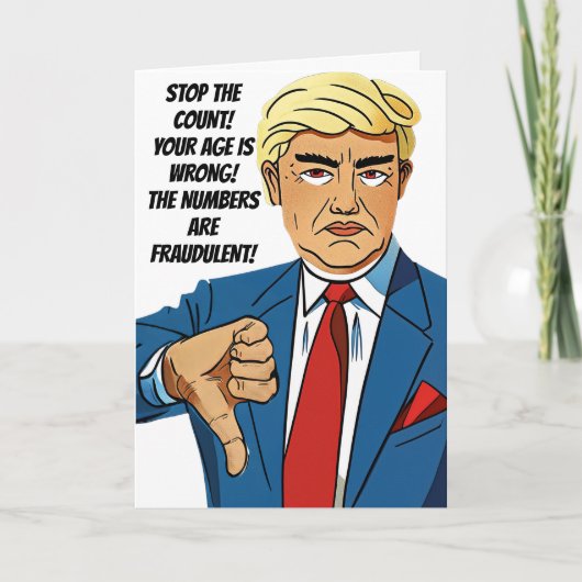 Grappige Trumpisms Fraudulent Count Kaart (Voorkant)
