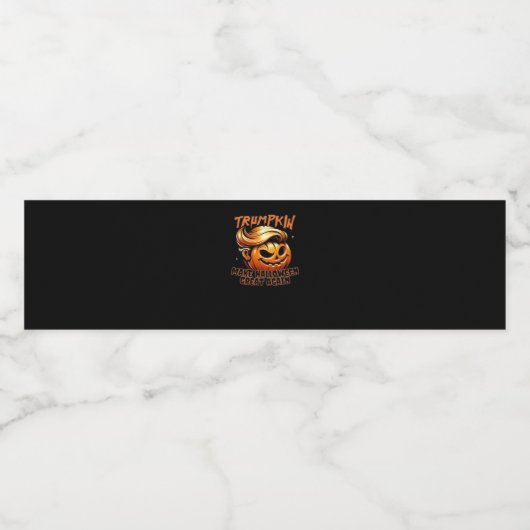 Grappige Trumpkin Classic Waterfles Etiket (Enkel label)