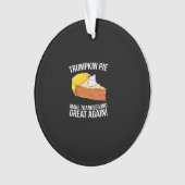 Grappige Trumpkin-taart maakt Thanksgiving weer ge Ornament (voorkant)