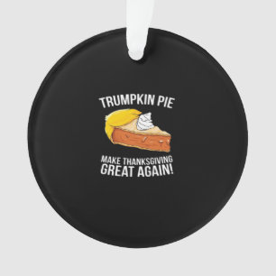 Grappige Trumpkin-taart maakt Thanksgiving weer ge Ornament