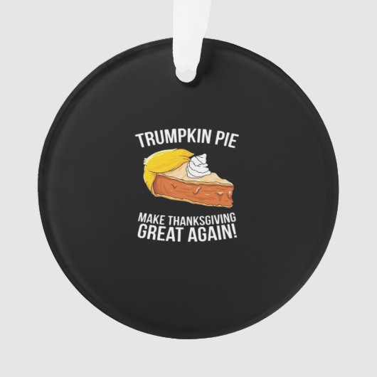 Grappige Trumpkin-taart maakt Thanksgiving weer ge Ornament (voorkant)