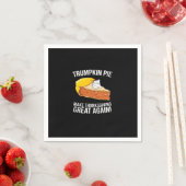 Grappige Trumpkin-taart maakt Thanksgiving weer ge Servet (Insitu)