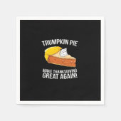 Grappige Trumpkin-taart maakt Thanksgiving weer ge Servet (Voorkant)