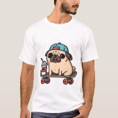 Grappige Tshirt mannen hond (Voorkant)