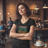 Grappige tshirts, recht uit geduld t-shirt