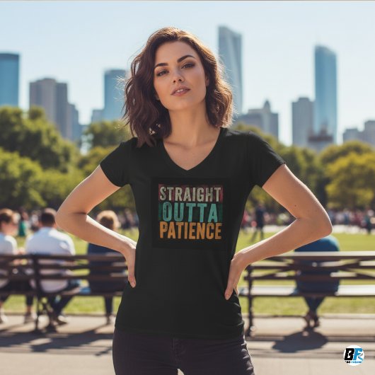 Grappige tshirts, recht uit geduld t-shirt