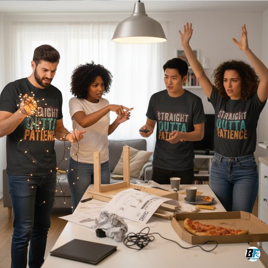 Grappige tshirts, recht uit geduld t-shirt