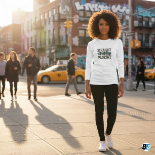 Grappige tshirts, recht uit geduld t-shirt