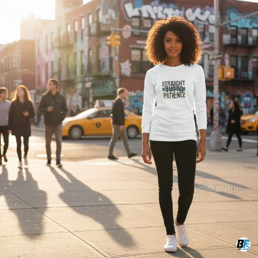 Grappige tshirts, recht uit geduld t-shirt