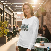 Grappige tshirts, recht uit geduld t-shirt