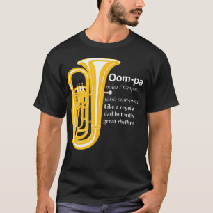 Grappige Tuba Vader Humor Voor Brass Band Trots Of T-shirt