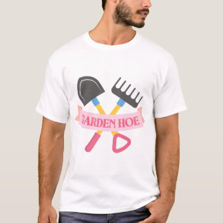 Grappige Tuin 'Ho'e Schattige Tuinier Puns Kunst T-shirt