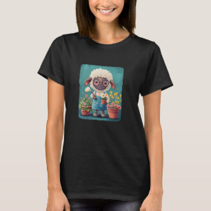 Grappige Tuinier Schaap met een Toegift van Humor T-shirt
