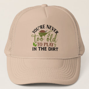 Grappige tuinieren woordkunst trucker pet