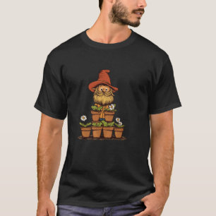 Grappige Tuinkabouter met Bloempot Kostuum T-shirt