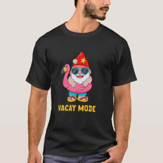 Grappige Tuinkabouter Vacay Modus Strand Cruise Zo T-shirt