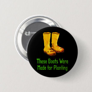 Grappige Tuinlaarzen Gemaakt Voor Planten Ronde Button 5,7 Cm