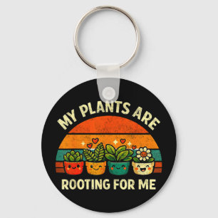 Grappige tuinman grafisch vrouwen mannen planten t sleutelhanger