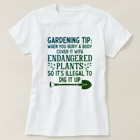 GRAPPIGE TUINTIP T-SHIRT (Design voorkant)