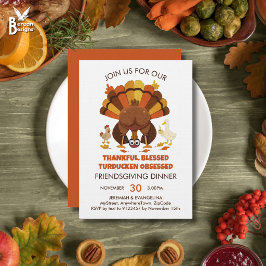 Grappige Turducken FRIENDSGIVING-diner Kaart