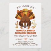 Grappige Turducken FRIENDSGIVING-diner Kaart (Voorkant)