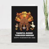 Grappige Turducken Thanksgiving Kaart (Voorkant)