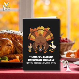 Grappige Turducken Thanksgiving Kaart