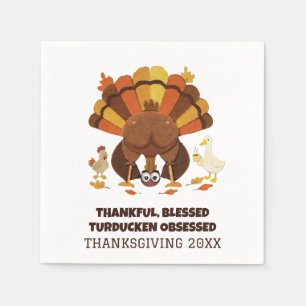 Grappige Turducken Thanksgiving Servet
